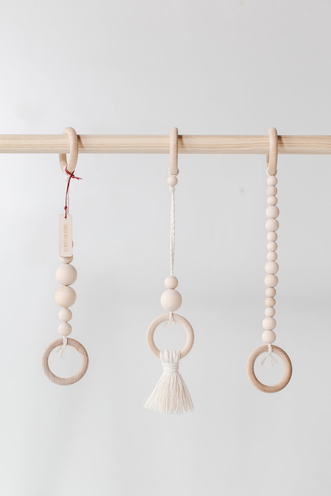 Wooden Hanging Toys Baby Gym Toys Hanging Toys Montessori Etsy