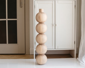 Handmade Wooden Table Leg: 730mm Unfinished Baltic Birch, OAK and Ash wood