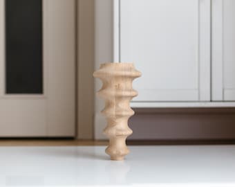 Handgemaakte houten meubelpoot (H250 mm): Baltische houten bank, stoel, tafelpoten