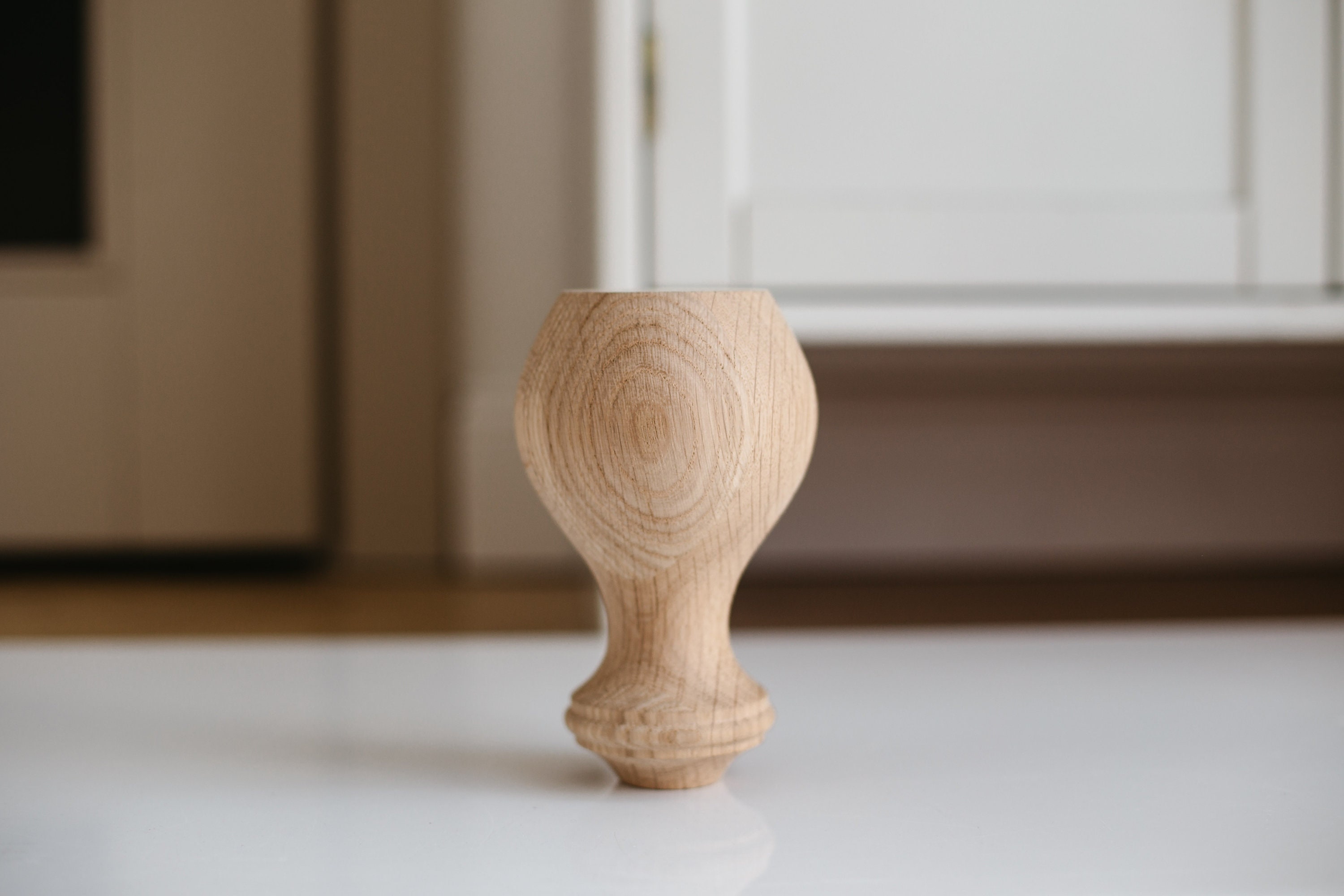 Natural wooden furniture legs 150mm Turned feet for decoration Sofa Armchair legs Wooden Design Furniture Legs Unginished 1pcs