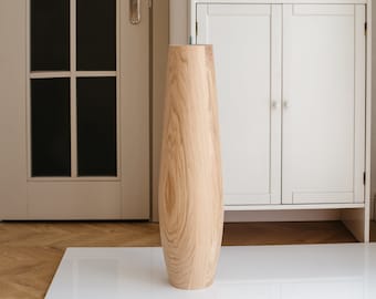 Handmade Wooden Table Leg: Unfinished Ash or OAK Wood Furniture Foot (H860mm)
