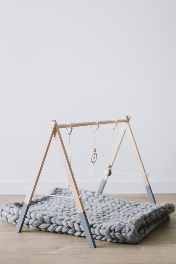 baby play gym grey