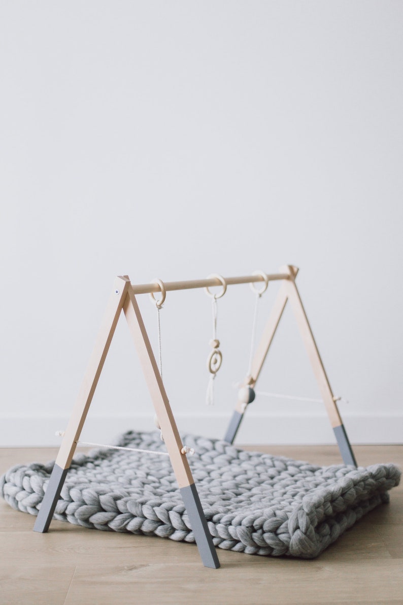 Wooden Baby Gym Baby Activity Gym Natural Wood Wood Baby Etsy