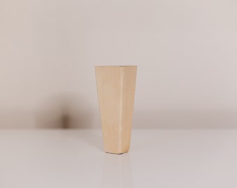Handmade Wooden Furniture Legs: Ash, Oak, Birch - 150mm (Unfinished)