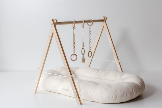 etsy wooden baby gym