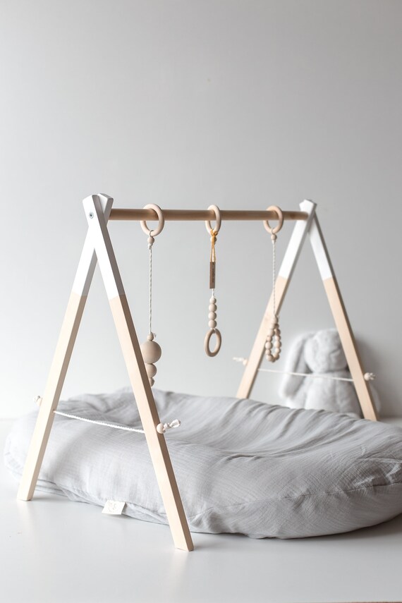 etsy wooden baby gym