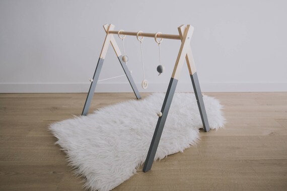 grey baby gym