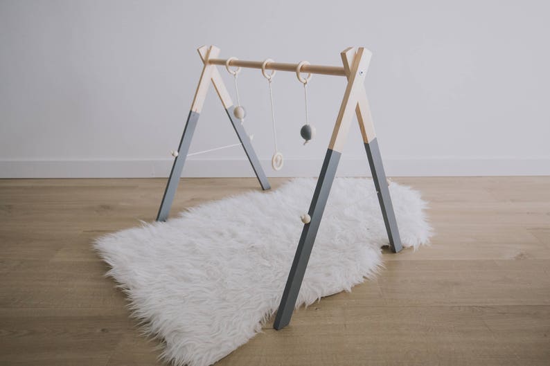 etsy wooden baby gym