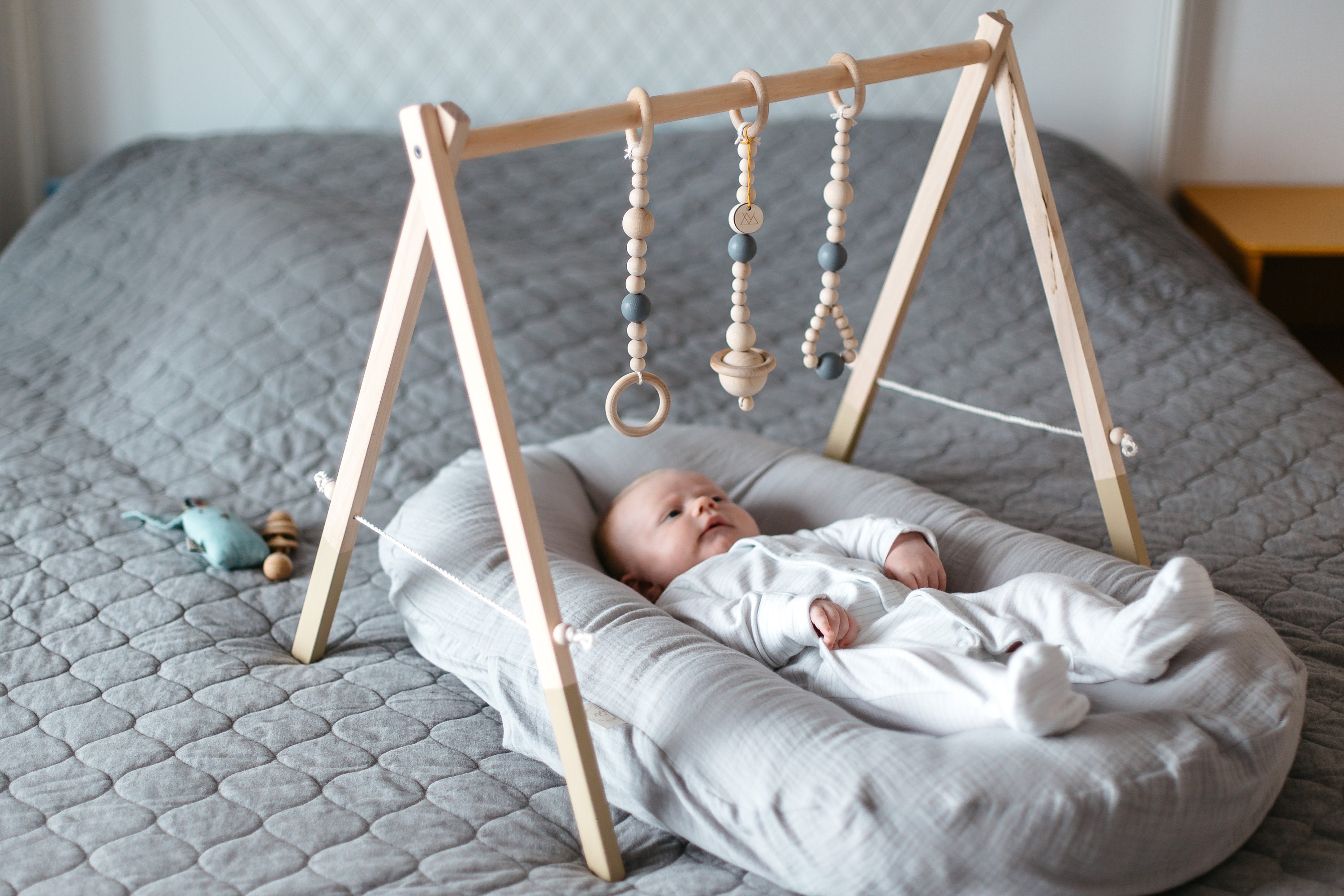 Bath Stone Baby Gym Montessori Wood Baby Play Gym Etsy Bath Stone Baby Gym Montessori Wood Baby Play Gym Etsy