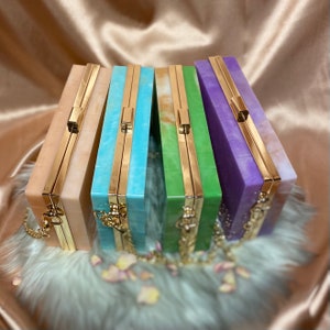 Resin Clutch Purses
