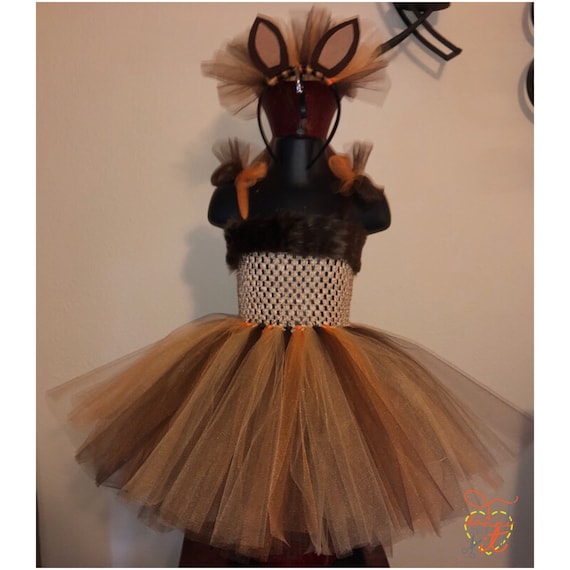 Lion Costume Tutu Dress for Halloween for Baby Girl, Nala Costume