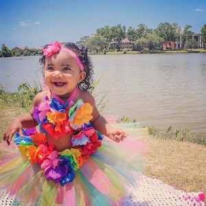 Island Girl Tutu outfit, flower girl tutu, tutu outfit, baby girl costume