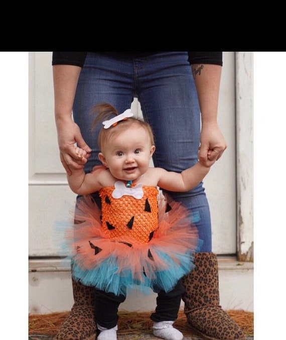 pebbles flintstone orange dress Pebbles Costume for Baby in Orange, Flintstones Birthday Party Dress,  Pageant Dress Dress Up