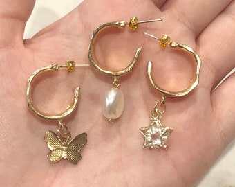 Chunky Hoop Earrings • Thick Hoop Earrings • Classic Hoop Earrings • Chunky Gold Hoop Earrings