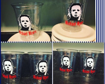 Michael Myers Halloween Inspired Party Plates Cups Napkins Etsy