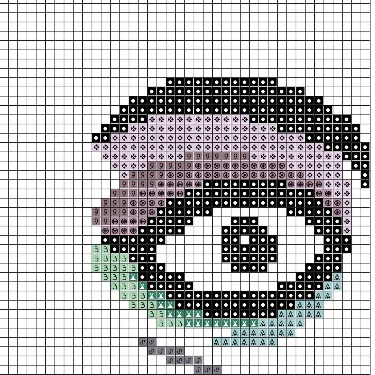 Modern Cross Stitch Pattern Pdf, Cross Stitch Pattern Pdf, Abstract ...