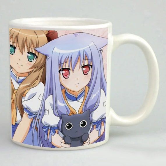 Manga mug anime girls mug japanese cartoon mug anime lover Etsy