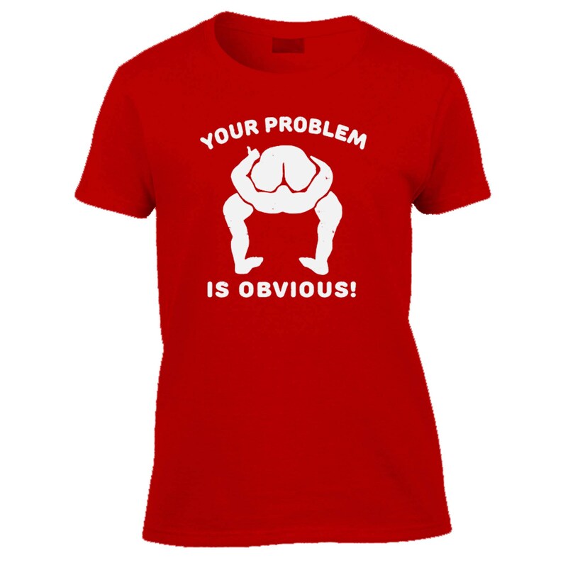 Funny Tshirtyour Problem is Obvious Tshirtrude Teeoffensive Etsy