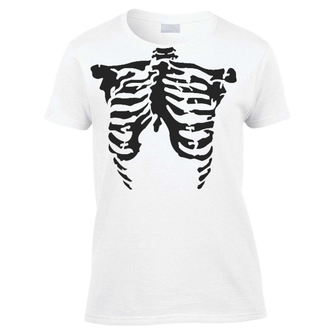 Halloween Bones Tshirt Skeleton Tshirt halloween Outfit rib Etsy