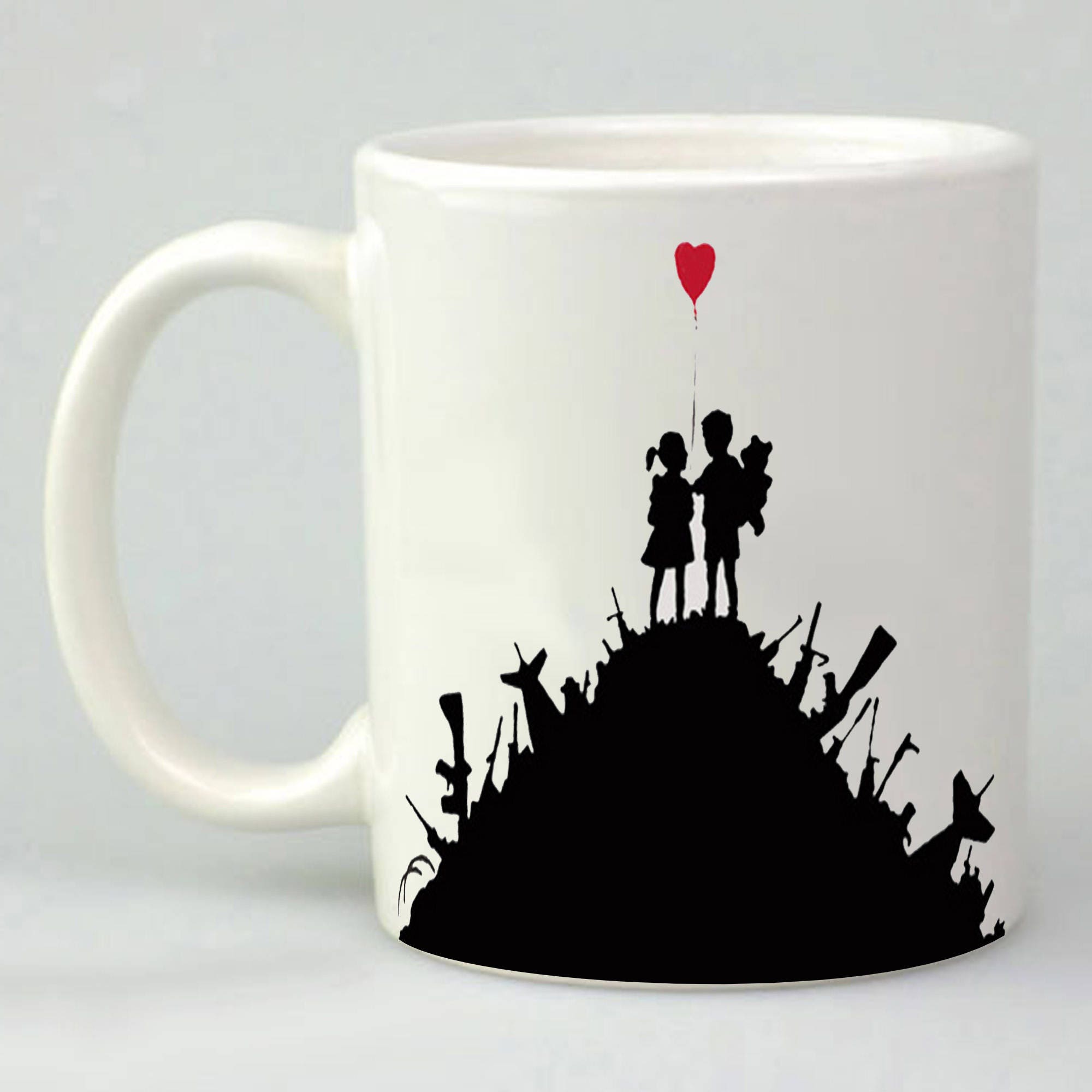 Banksy Mugbanksy Art Muggunhilloffice Gift Mugpersonalised Etsy UK