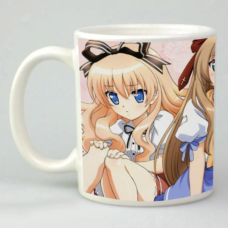Manga mug anime girls mug japanese cartoon mug anime lover Etsy