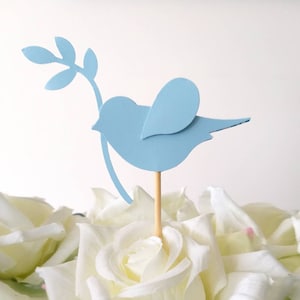 Dove Cupcake Toppers, Baptism Party Decorations, Christening Cupcake Toppers, Holy Communion Party Decorations, Bird Cupcake Toppers