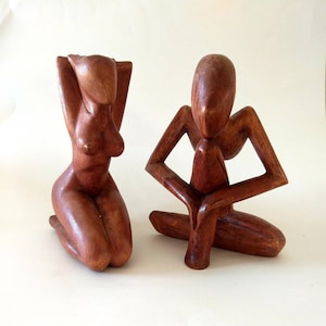 Wooden Carving, Wood Carving Figure, Fine Vintage Carved Figure, 1980&#39;s Wood Carving, Indonesian Wood Carving,