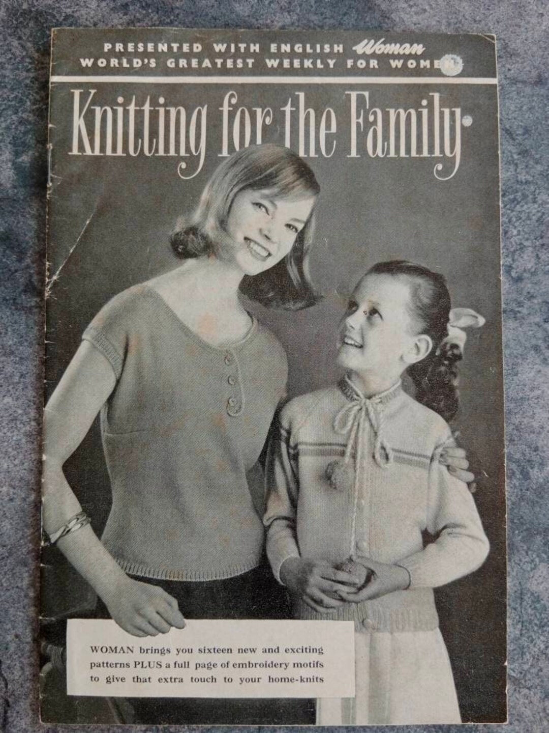 Vintage 1959 Knitting Pattern Book, Vintage 1950s Sweaters, Cardigans