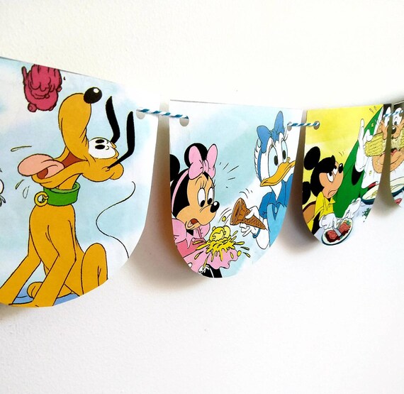 Disney Book Banner Disney Birthday Banner Disney Room Decor Etsy