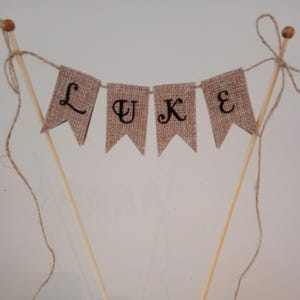 Geburtstag Cake Topper / Mädchen oder Junge Cake Topper / personalisierte Tortengirlande / rustikale Tortendeko / Cake Topper / Tortendeko / Girlande