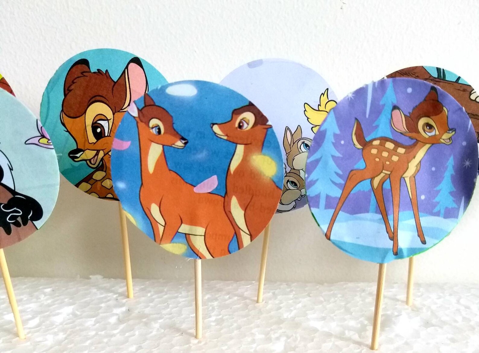 15 Bambi Cupcake Toppers Upcycled Book Bambi Cupcake Etsy