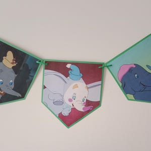 Dumbo book banner, Birthday Banner, Dumbo Room Decor, Dumbo Bunting, Birthday Party, Nursery Bunting, Dumbo, Dumbo