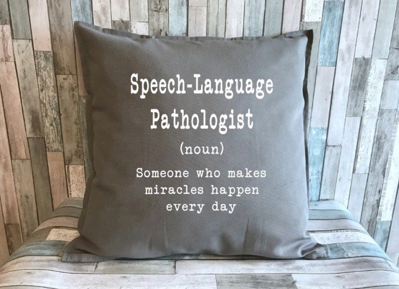 SpeechLanguage Pathologist Definition decorative pillow cover Etsy