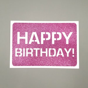 HAPPY BIRTHDAY / Geburtstagskarte Karte mit Umschlag