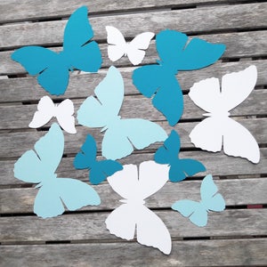 10 GIANT PAPER BUTTERFLIES Placecard Backdrop Wall Decoration