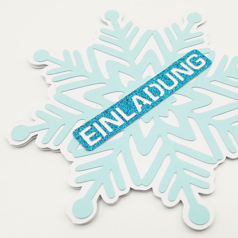EINLADUNG SCHNEEFLOCKE Kindergeburtstag - Etsy.de