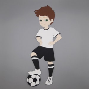 FUßBALLSPIELER Motiv für die SCHULTÜTE aus Fotokarton Handarbeit