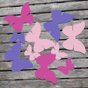 GIANT PAPER BUTTERFLIES Placecard Backdrop Wall Decoration