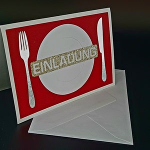 Geschenk Gutschein Geburtstagsgeschenk Geburtstagskarte minimalistisch EINLADUNG inklusive Umschlag