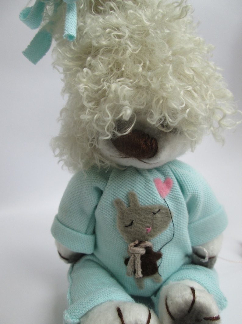 bear handmade bear in hat bear in clothes sleeping bear teddy interior toy for decorating a house teddy bear artist teddy bear teddy bears