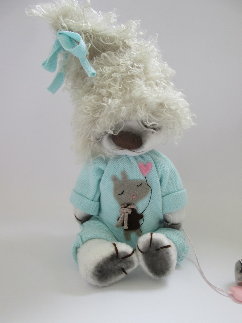 bear handmade bear in hat bear in clothes sleeping bear teddy interior toy for decorating a house teddy bear artist teddy bear teddy bears