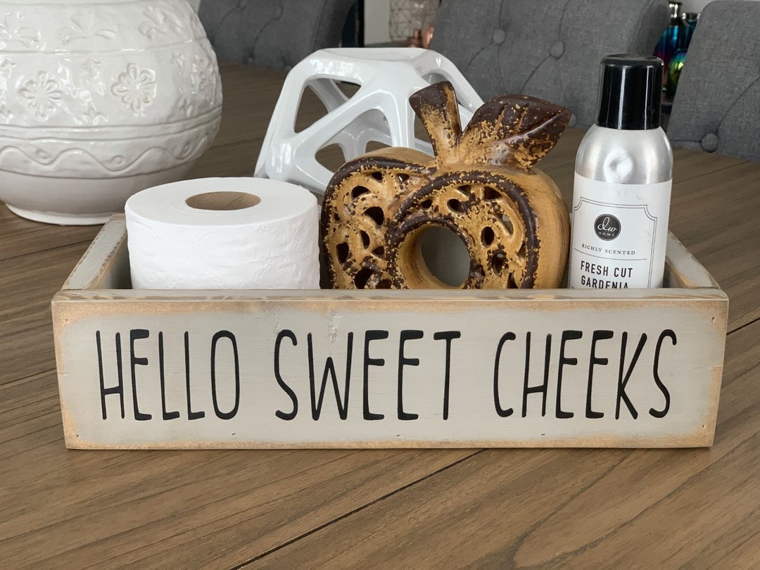 Hello Sweet Cheeks Box Toilet Tank Box Housewarming Gift Etsy