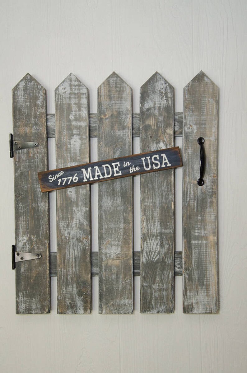 Rustic decor Farmhouse Decor Picket Fence Gate Wall Decor Etsy