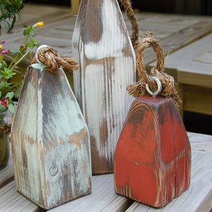 Vintage Style Lobster Buoy Set of 3- Pick your colors