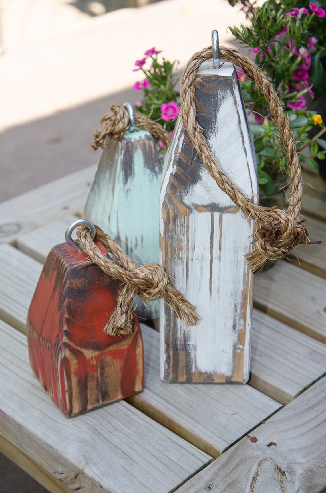 Vintage Style Lobster Buoys Set of 3 Nautical Décor Beach - Etsy