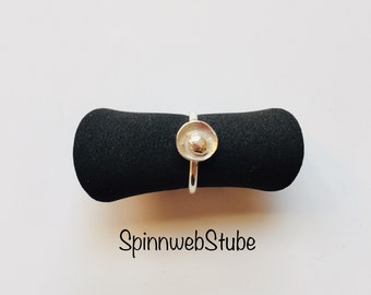 Silver ring "At the center"