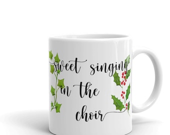Singing In The Choir Christmas Mug