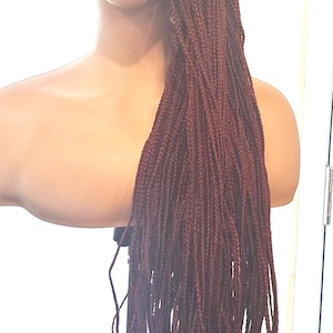 Ready to ship Long  Braided Wig – Knotless Box Braids  – Full Lace Wig
