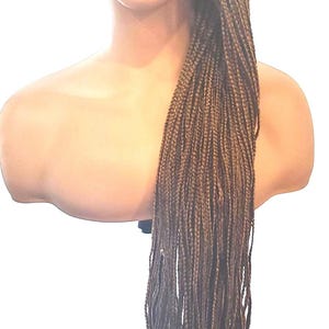 Ready to ship Long  Braided Wig – Knotless Box Braids  – Full Lace Wig