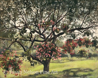 Apple Tree with Hanging Baskets   -   Giclée